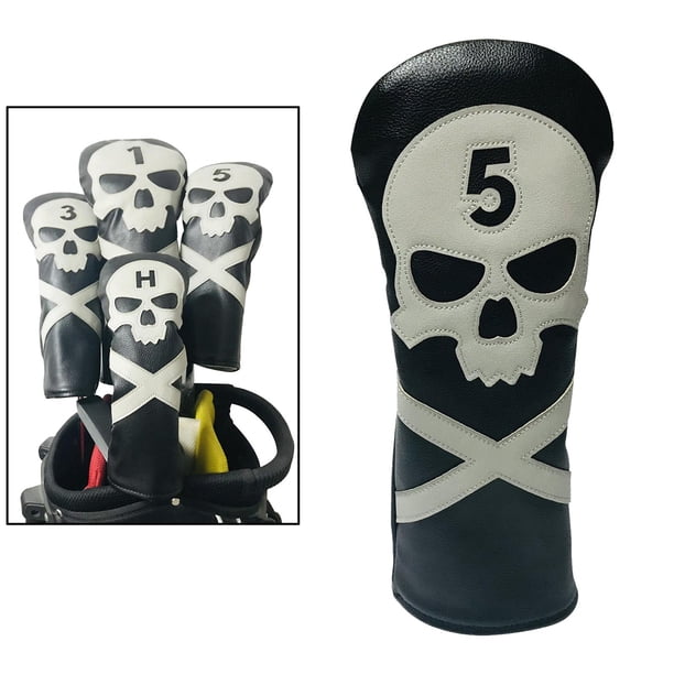 Cubierta de la cabeza del palo de golf Protector de la cubierta de la cabeza Equipo del golfista, elegante bordado del del cráneo con número Numero 5 Baoblaze Cubierta de la cabeza del palo de golf