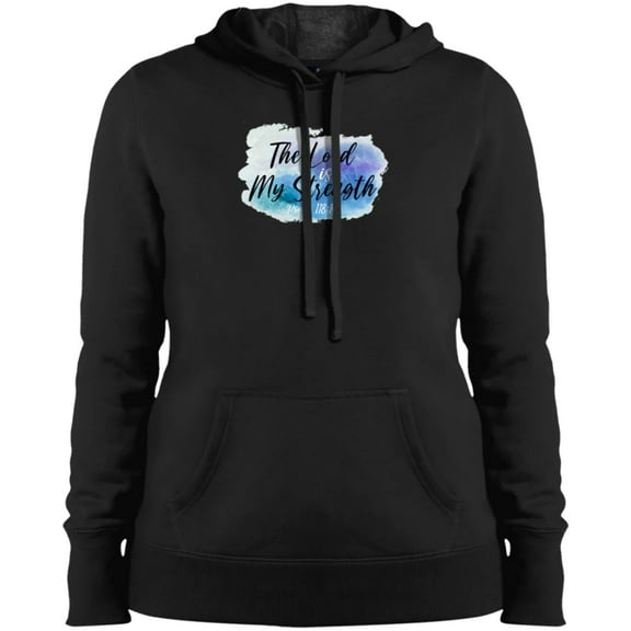 The Lord is My Strength Ladies Pullover Hoodie