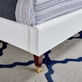 thumbnail image 6 of Modway Roxanne Performance Velvet Queen Platform Bed in White, 6 of 6