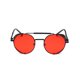 thumbnail image 2 of Gafas de sol de moda Gafas de sol de metal abatibles personalizadas Gafas de sol retro con marco redondo Universal para mujeres y hombres, 2 of 4