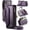 Purple, variant on Leather Case for iPhone Air Case, Crossbody Wallet Phone Case for iPhone Air with RFID Blocking Kickstand, Anti-Drop Wireless Charging Card Slots, PU Leather Shoulder Bag Clutch Adjustable Strap