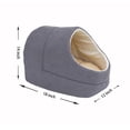 thumbnail image 4 of GOOPAWS Covered Cat & Dog Bed, Grey, 4 of 7