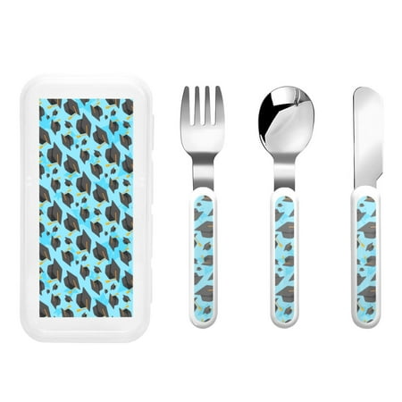 

Salouo Graduation Hats1 Pattern 3 Pieces Toddler Utensils Kids Silverware Set Stainless Steel Utensils for Kids Children Safe Spoons Forks & Knife Dishwasher Safe