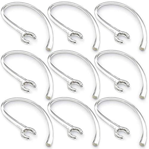 Voorbijganger Inleg charme Ear Hooks for Plantronics M25 M55 M70 M90 M155 M165 Mobile Bluetooth Headset  Loops - Spare Clamp Replacement, 9 Pack, Clear - Walmart.com