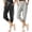 Black & Light Grey, variant on 2-Pack SPECIAL MAGIC Women's Capri Sweatpants Jogger Pants with Pockets Cotton Stretch Lounge Athletic Pants for Running Yoga Gym