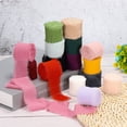 thumbnail image 4 of Uxcell 1.5" x 7 Yard Fringe Chiffon Silk Ribbon 3 Rolls Handmade Frayed Ribbon, Black, 4 of 6