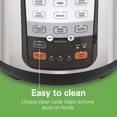 thumbnail image 3 of Hamilton Beach 6 Quart 6-in-1 Pressure Cooker, Multi-Cooker, Slow Cooker, Steamer, Sauté, Rice Cooker, & More, 3 of 7