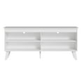 thumbnail image 6 of Madesa Compact TV Stand Cabinet with 4 Shelves and Cable Management for 50, 55 Inch TV Media Storage Unit Living Room and Bedroom  Wooden Television Media Console - White, 6 of 6