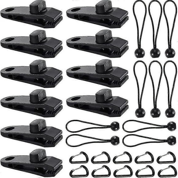 Tent Tarp Clip, 30 Pieces Tarp Clamp, Tent Clips, Heavy Duty Tarp Clips, Tarp