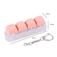 thumbnail image 2 of Peggybuy Keyboard Key Toy 4 Keys Keyboard Decompression Toys Keyboard Keychain Toys Keyboard Cube Toy for Adult Gifts To Relief Pass Time, 2 of 9