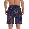 thumbnail image 3 of Yiaed Chemistry Science Print Men's Swim Trunks with Lining Quick Dry Sports Shorts Beach Shorts Boardshorts-Large, 3 of 5