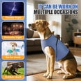 thumbnail image 3 of Amztom Dog Anxiety Vest – Calming Jacket for Thunder, Fireworks & Vet Visits,  Adjustable Fit for Small to Large Dogs (Blue, XXXL), 3 of 7