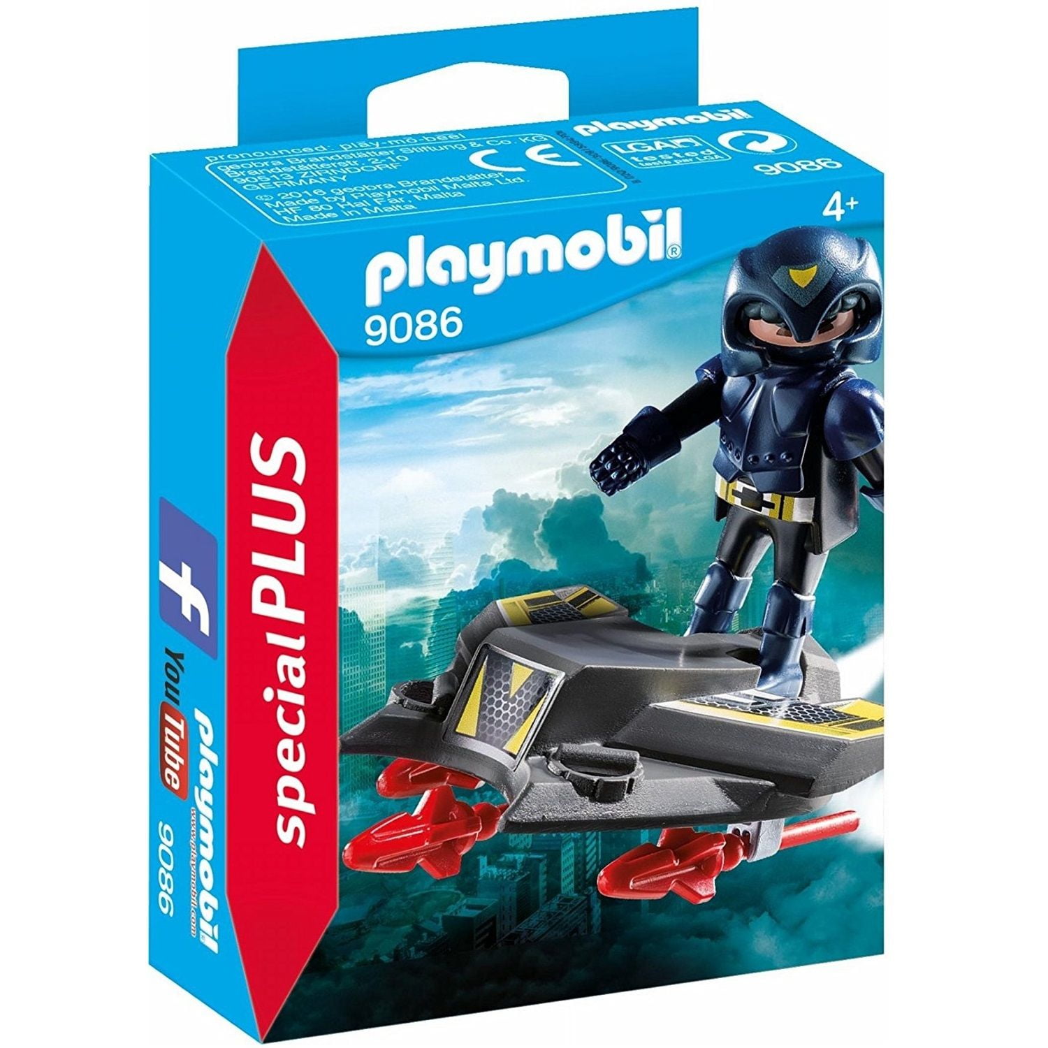 Miniature Se igennem antyder Sky Knight with Jet Special Plus - Play Set by Playmobil (9086) -  Walmart.com
