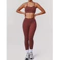 thumbnail image 2 of PISONIC Polka Point Workout Sets for Women 2 Piece Spaghetti Straps Cross Back Sports Bra Matching High Waist Legging Gym Yoga Pilates Outfits, 2 of 10