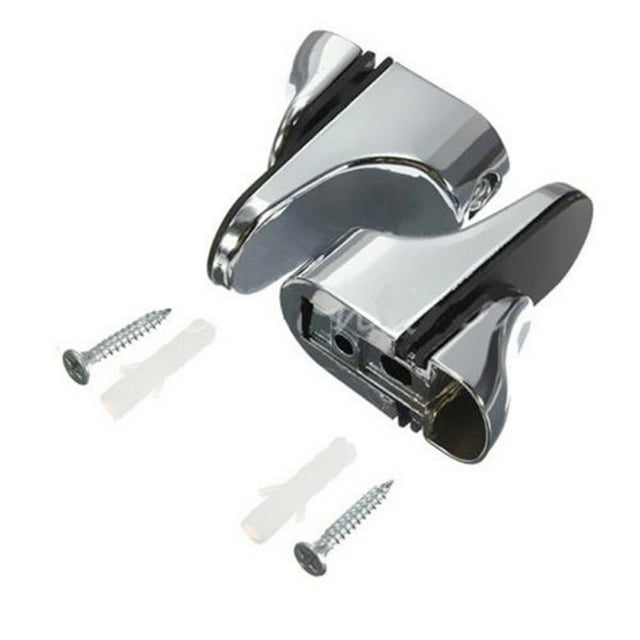 2 Pcs Supports Réglables en Alliage de Zinc et Verre pour Étagères en Bois