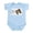 Sky Blue, variant on - 3 Steps Design Infant Creeper - Baby Light Bodysuit, Size Newborn - 24 Months