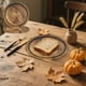 thumbnail image 5 of Utensilios de cocina, 10 platos de cena con veta de madera para acampar, platos de cazadores, decoraciones para fiestas de cumpleaños de caza, cenas de leñador, decoraciones para fiestas de camping, p, 5 of 6
