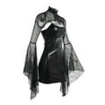 thumbnail image 2 of Vestido De Mujer En General Plisado Con Cordones Laterales Punk Clubwear Party Rave Dress Con Hebilla XBTCLXEBCO Negro;S, 2 of 6