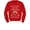 Red, variant on Tstars Boys and Girls Ugly Christmas Sweatshirt for Baseball Fans - Ho Ho Home Run Holiday