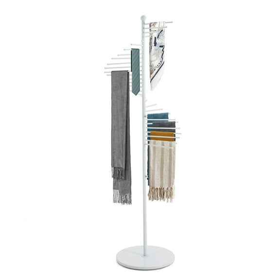 Freestanding Metal Scarf Display Rack, Spiral Display Rack Organizer