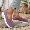 thumbnail image 3 of Dakaela Women's Mesh Flats Shoes Breathable Casual Slip on Running Sneakers Knit Walking Sock Loafers, 3 of 9