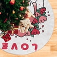 thumbnail image 5 of FMSHPON Valentine's Day Valentine's Day Cute Gnome Xmas Christmas Tree Skirt Stand Mat for Holiday Party Decoration Indoor Outdoor 48 inches, 5 of 6
