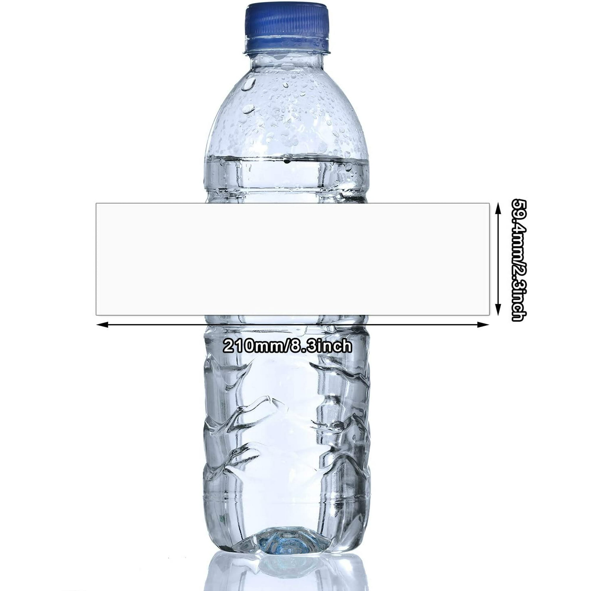 yayagoli Blank Water Bottle Label Stickers White Wraparound Bottle Labels Adhesive Blank Printable Bottle Labels for Laser and Inkjet Printers DIY ...