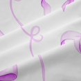 thumbnail image 5 of Erosebridal Girls Bowtie Gifts Blackout Curtains Set of 2 (52x84 Each),Purple Bowknot Kids Window Curtains, 5 of 7