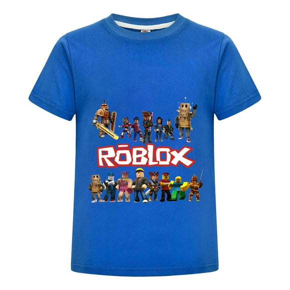 Camiseta Gamer de Roblox para Niños de 5 a 12 Años, Playera de Algodón Infantil con Estilo Casual, Ideal para Verano y Eventos