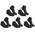 thumbnail image 2 of Cyglowse Mens Toe Socks Ankle Five Finger Mesh Cotton Arch Support Running Crew Hiking 5 Pair, 2 of 4