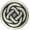 Antique Silver, variant on 12 count Celtic Knot Metal Shank Buttons. 20mm (3/4 inch) (Antique Copper)
