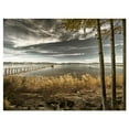 thumbnail image 1 of Designart Jetée de Brown Lake Art mural sur toile, 1 of 4