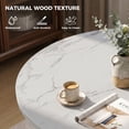 thumbnail image 5 of Hawsaiy 5 Piece Round Dining Table Set for 4, 47.3" Kitchen Dining Table with Storage Shelf & 4 PU Leather Dining Chairs, Modern Kitchen Table Set with Crossed Metal Legs, 5 of 11