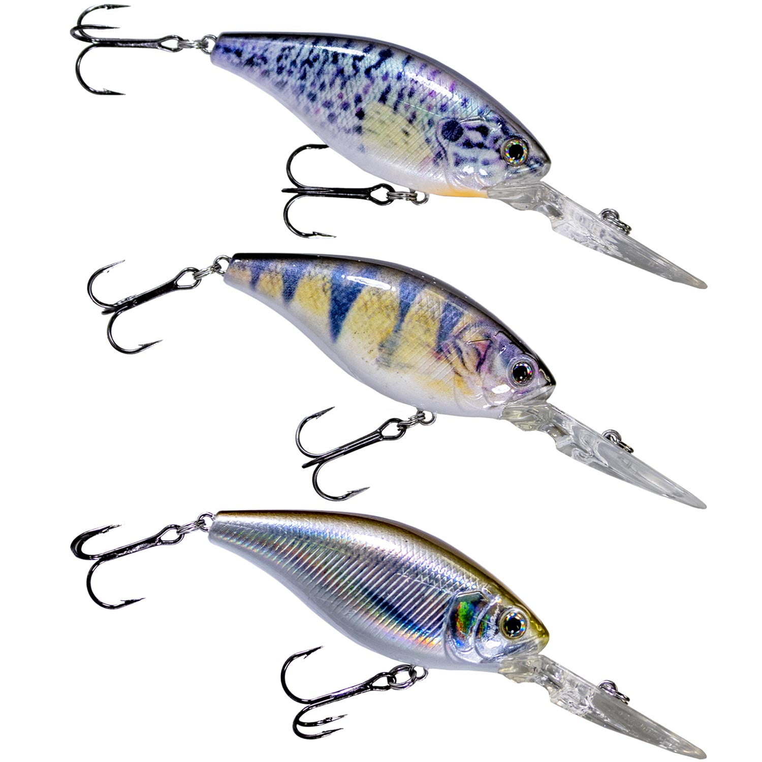 Realtree High Definition Medium Diving Crank Bait Gift Pack - North, Hard Bait Fishing Lure