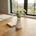 thumbnail image 6 of Unique Bargains Modern Geometric Unbreakable Flower Vase White 4.7" x 4.7" x 6.7", 6 of 7