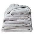 thumbnail image 4 of Nestl Ultra Plush Cozy Faux Fur Heavy Warm Rabbit Bed Blanket, 55 x 82, Silver, 4 of 5