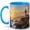 Blue, variant on Lighthouse Sunset 11oz Ceramic Mug, Coastal Ocean Coffee Cup