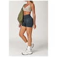 thumbnail image 3 of Pantalones cortos de entrenamiento for mujer, cintura alta, control de barriga, sin costuras, yoga, gimnasio, ciclismo, pantalones cortos activos, 3 of 6