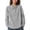 *Gray, variant on ClodeEU Women's Linen Look Striped Asymmetric Top,Casual Loose Fit Button Down Shirt with Lapel Collar Black,Womens Plus XL