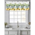 thumbnail image 4 of Lemon Curtain Valances for Windows, Summer Watercolor Fruit Green Leaf in Vase Kitchen Valance Window Treatment, Light Filtering Block Curtains for Bathroom/Bedroom/Living Room 54'' x 18'', 4 of 9