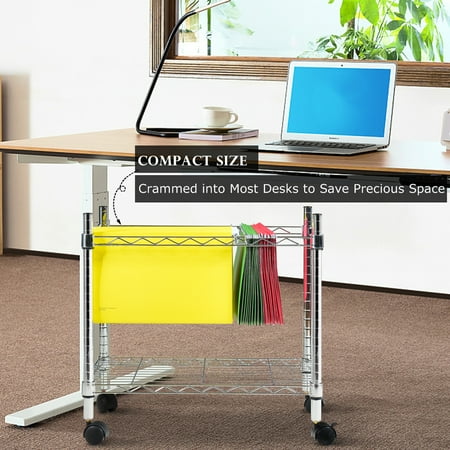 Costway Metal Rolling File Cart For Letter Size And Legal Costway Metal Rolling File Cart For