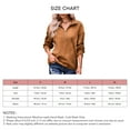 thumbnail image 5 of Mujeres cremallera blusa V Masajeadores de cuello simple empalme manga larga gota hombro femenino zip sudadera caramelo S, 5 of 5