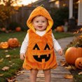 thumbnail image 2 of SPMGOYV Infant Baby Boy Girl Halloween Outfit Ghost Costumes One Piece Hoodie Romper Bodysuit Cute Fall Winter Clothes(Red,18-24 M), 2 of 9