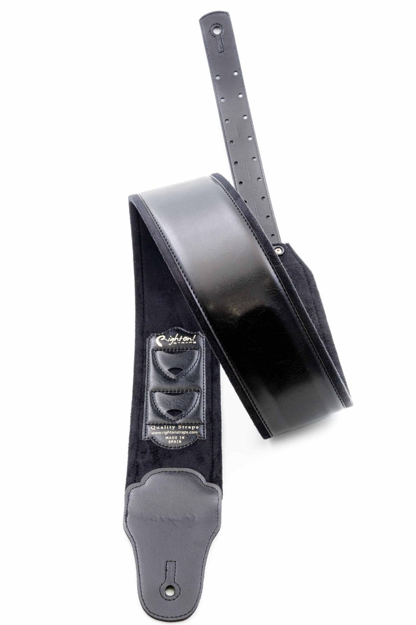 RightOn! Bassman Charm-80 Bass Guitar Strap - Black
