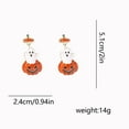 thumbnail image 3 of Halloween Earrings Dripping Oil Studs Cute Sparkly Enamel Pumpkin Jewelry for Holiday Party Women Accessories, 3 of 8