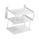 thumbnail image 4 of Estante para proyector de 3 capas para caja de almacenamiento de pared, resistente, de aluminio, fácil de transportar. Blanco, 4 of 9