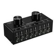 thumbnail image 2 of Audio Switcher,Splitter With 3.5mm Input Output Box Splitter With Switcher Two-way 6-in-2-out Audio 3.5mm Audio Input Two-way Audio Box 6 2 Output Wotao Moweo 6-in-2-out Switcher, 2 of 7