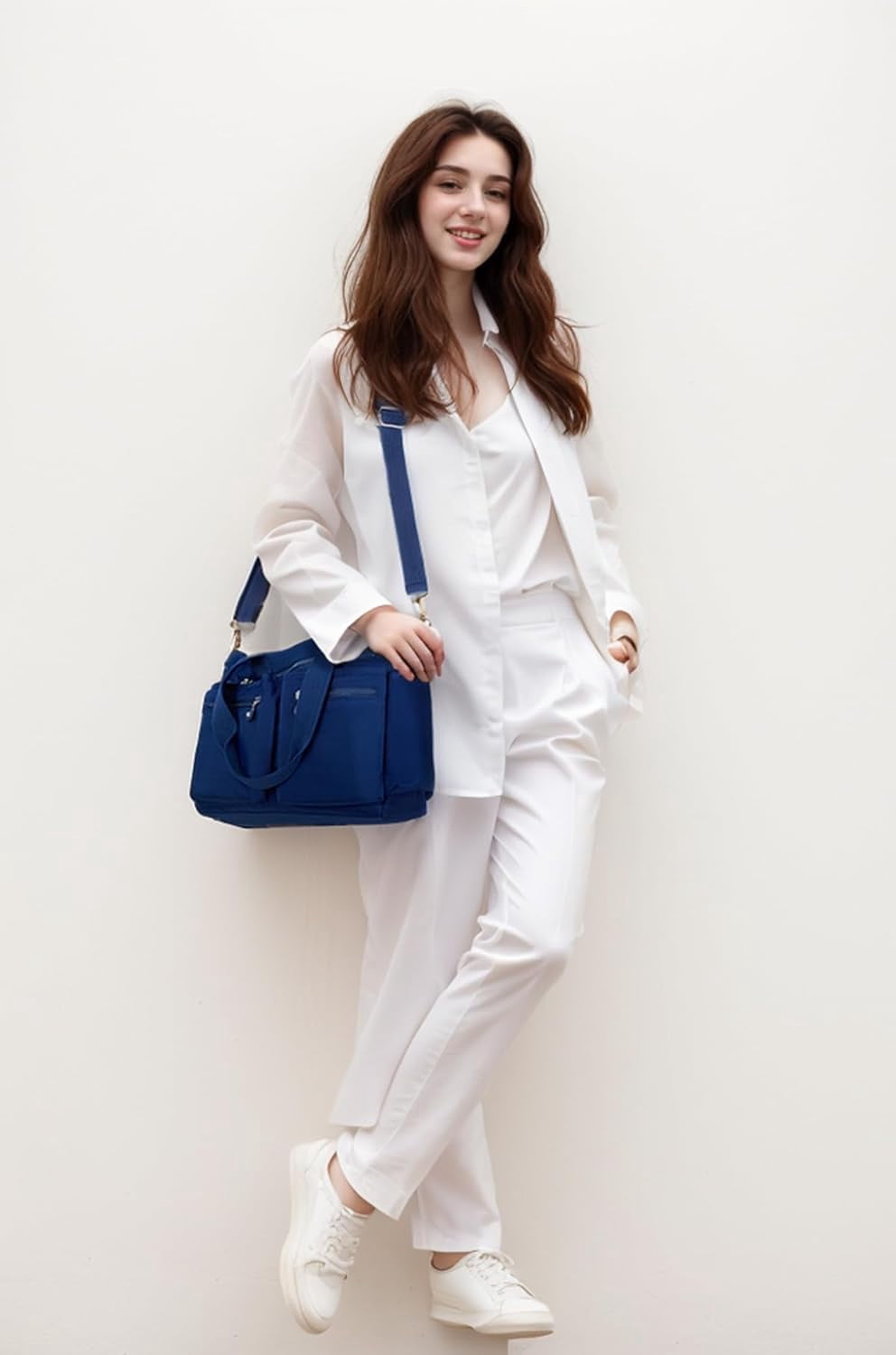 Tote Bag for Women Canvas Tote Bags Handbags for Women Crossbody Bag with Multiple Pockets