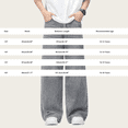 thumbnail image 2 of UACY Boys Baggy Jeans Teen Y2K Straight Wide Leg Denim Pants Vintage Casual High Waisted Loose Trousers (Grey, 14-15 Years), 2 of 4