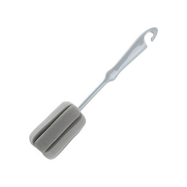 Cepillo para Tazas y Botellas | Esponja Limpiadora | Mango Ergonómico Suave | Cerdas Resistentes a Rayones | Multiusos para Botellas de Leche, Tazas de Té, Vasos de Vidrio y Utensilios de Cocina
